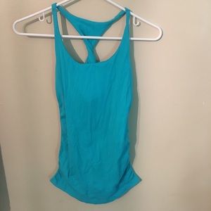Bebe stretch twist back tank m/l