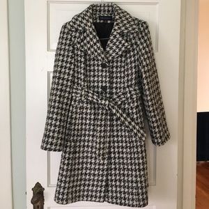 Anne Klein houndstooth peacoat