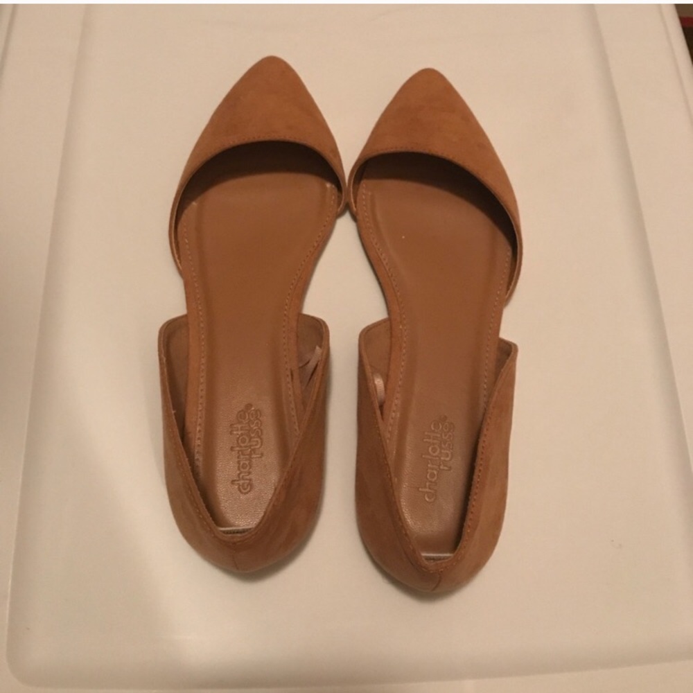 Caramel D'orsay Flats
