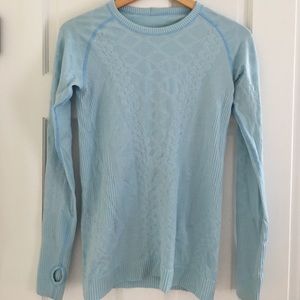 Lululemon light blue thick long sleeve