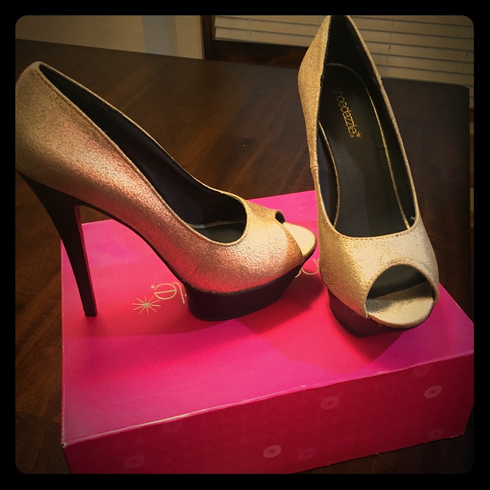 Peep Toe Platform Stilettos