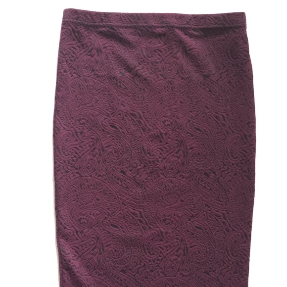 Bodycon pencil midi skirt paisley jacquard new NWT - Picture 7 of 7