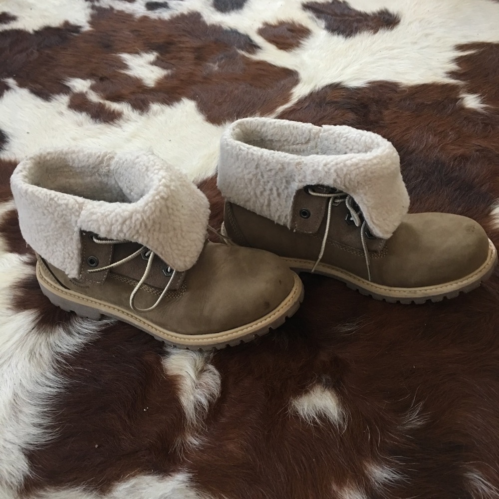 Timberland Fold Over Fleece Boots