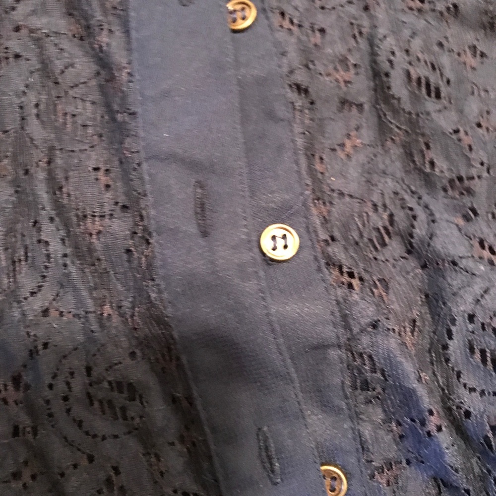 Indulges Navy Blue Zigzag Pattern Dress Blue/White - Picture 4 of 5