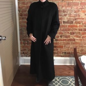 NWT Black Cashmere Blend Coat