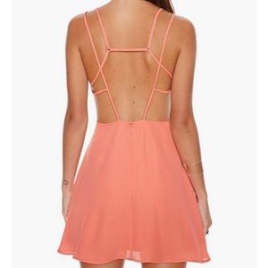 Nasty Gal Open Back Fit & Flare Dress XS NWT