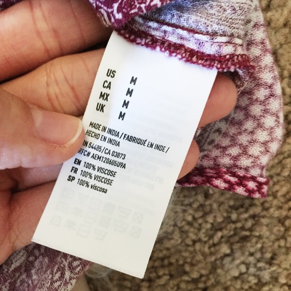 American Eagle Blouse Top - Size M - Picture 7 of 11