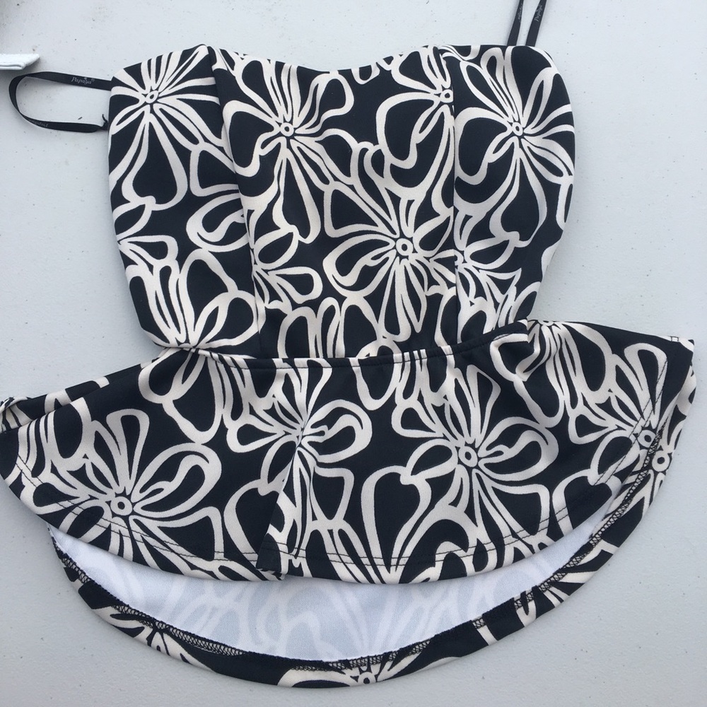 PEPLUM SHIRT W/ OPEN BACK