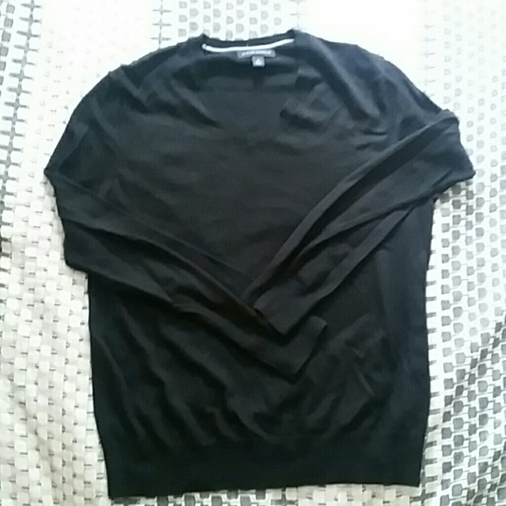 Banana Republic Black Cashmere Blend Sweater Mediu