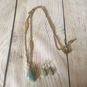 Chloe + Isabel long pendant necklace and earrings