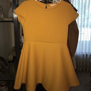 Zara Girls Skater Dress Size: 6 Color: MariGold
