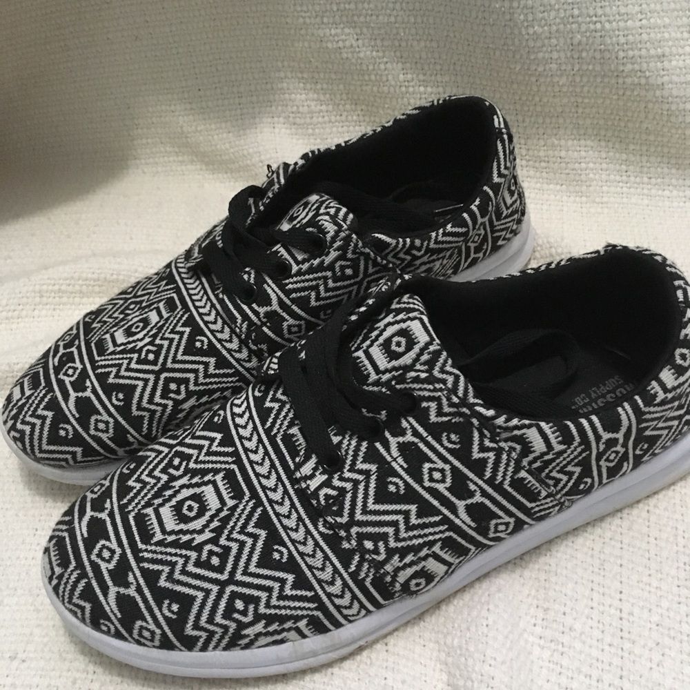 Tribal print shoes