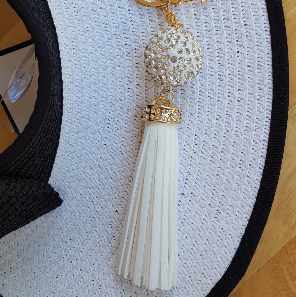Disco Ball Tassel Keychain