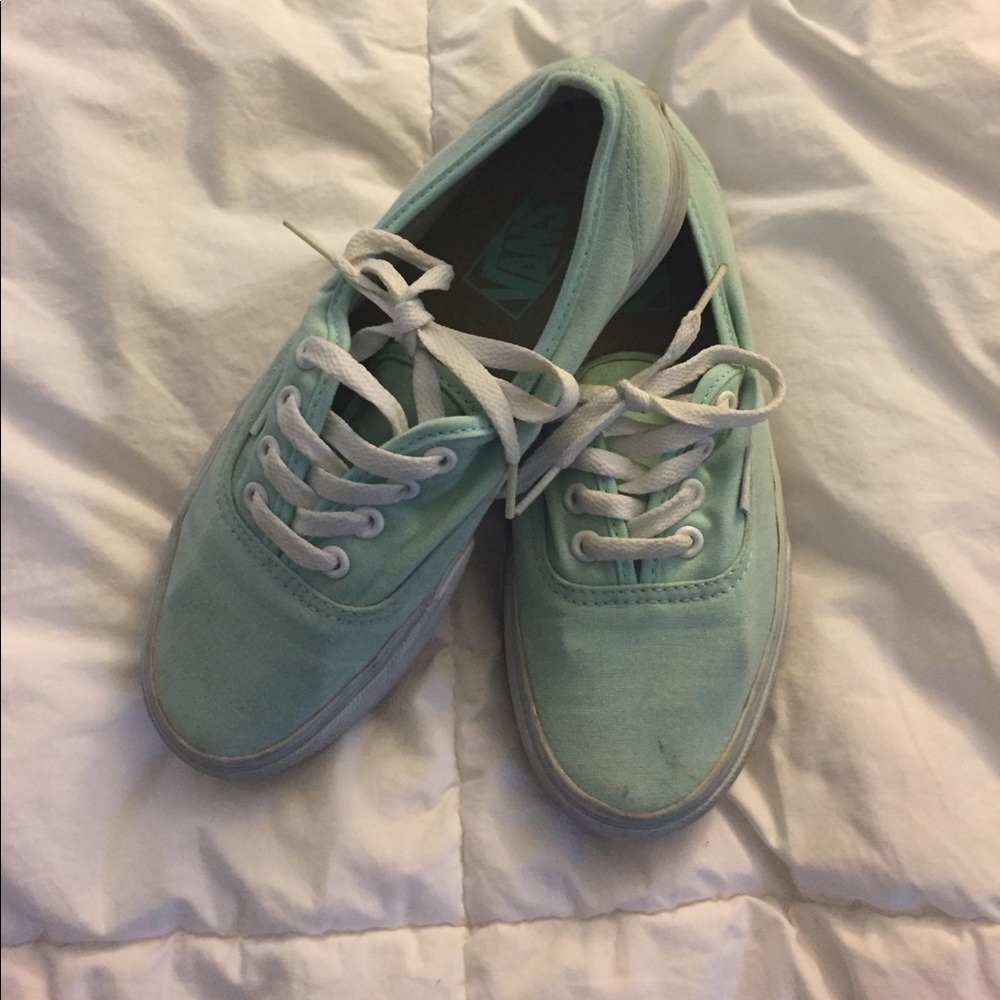 Mint green vans