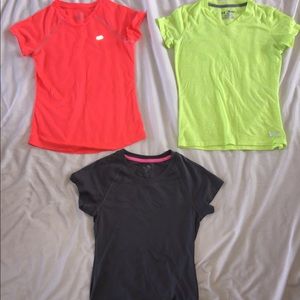 3 athletic shirts