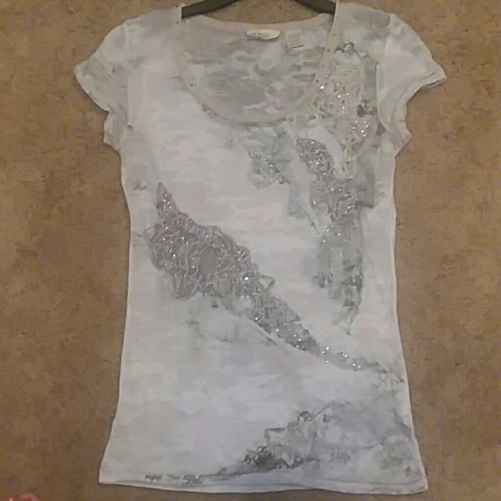 Miss Me Bling/Lace Top