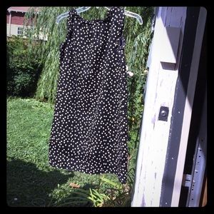Black and white polka dot dress