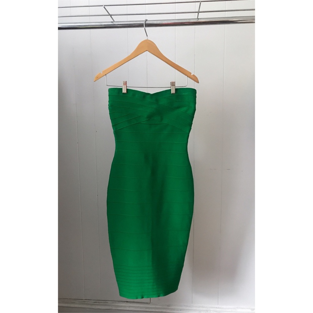 Strapless bandage dress