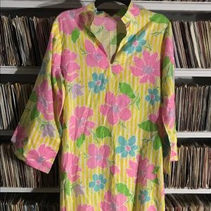 Long vintage fun floral dress