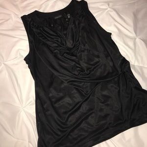 New York & Co. black silk tank.