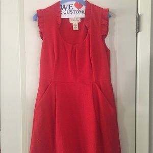 Anthropologie Red Tabitha Dress