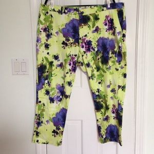 Simply Be Floral Ankle Pants