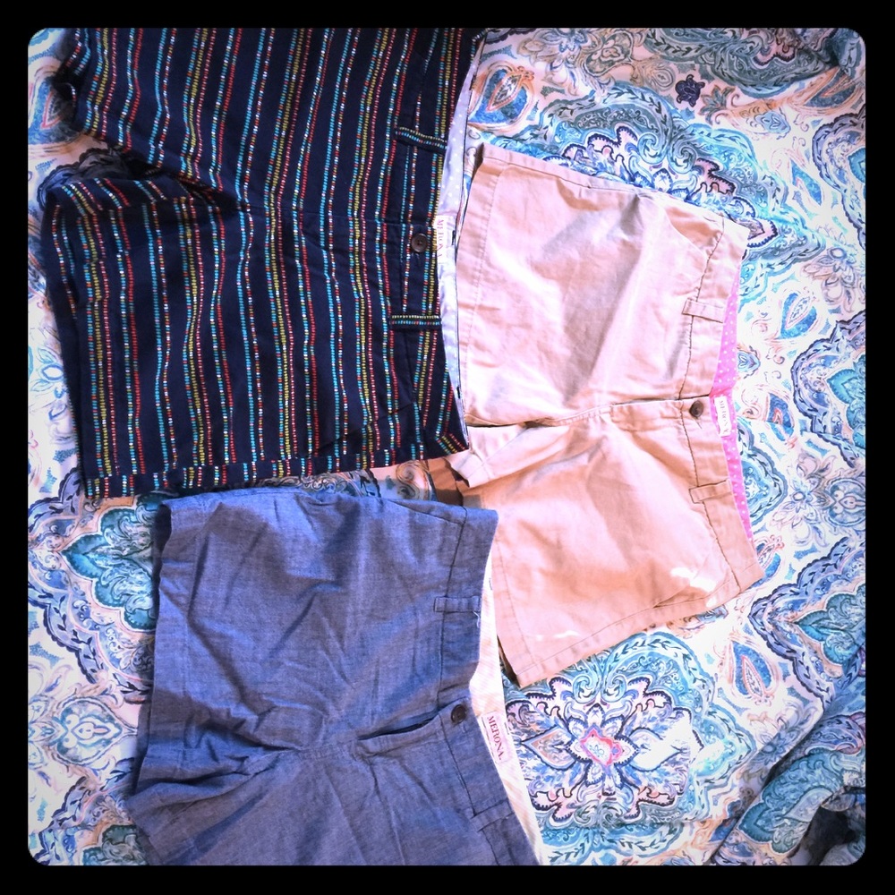 3 pair of Merona size 10 shorts
