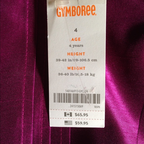 Gorgeous magenta Gymboree dress NWT sz 4 - Picture 4 of 4