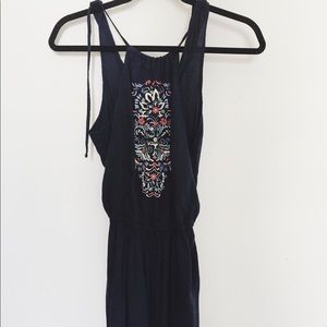 Hollister Embroidered Romper