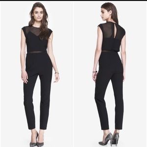 Express Layered Mesh Jumpsuit - Size 0