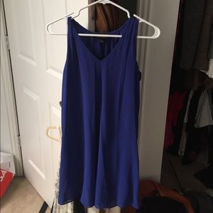 Flowy Blue Chiffon Dress