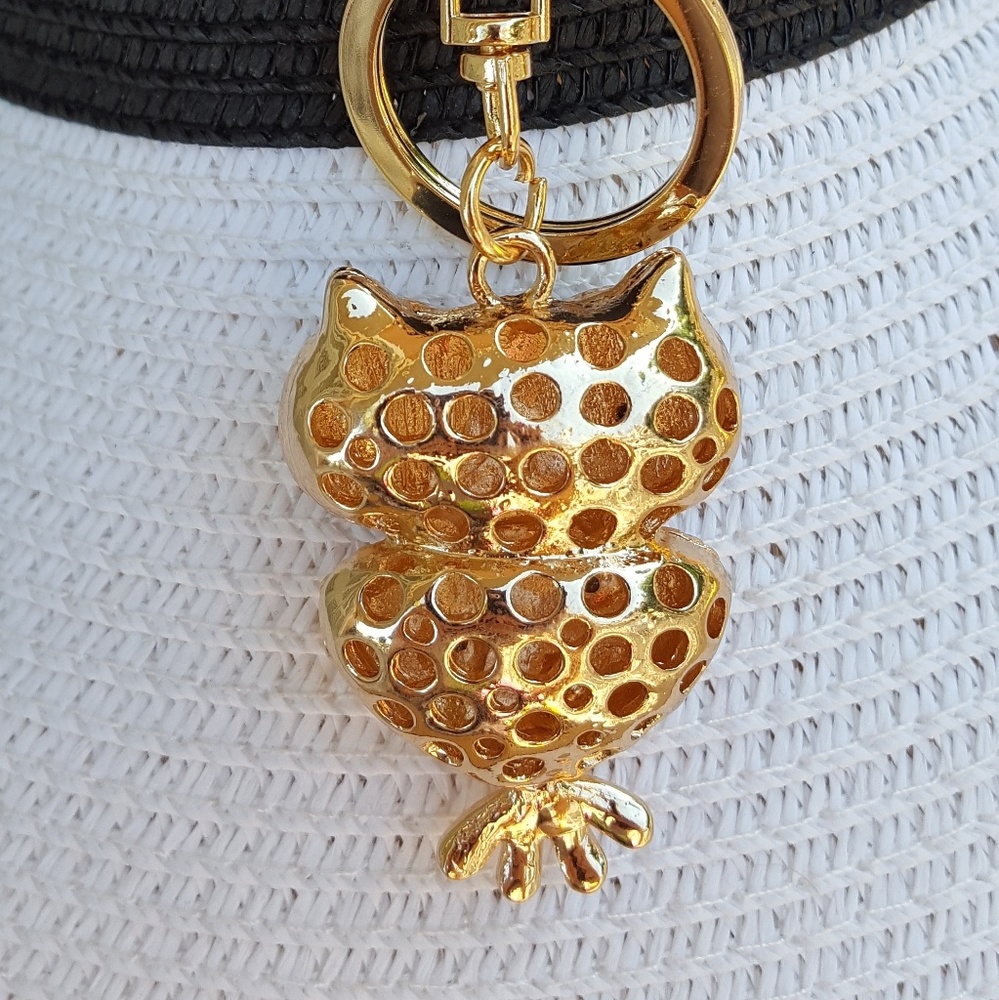 Owl Rhinestone Keychain - Picture 2 of 3