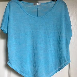 Sky Blue loose-fitting top