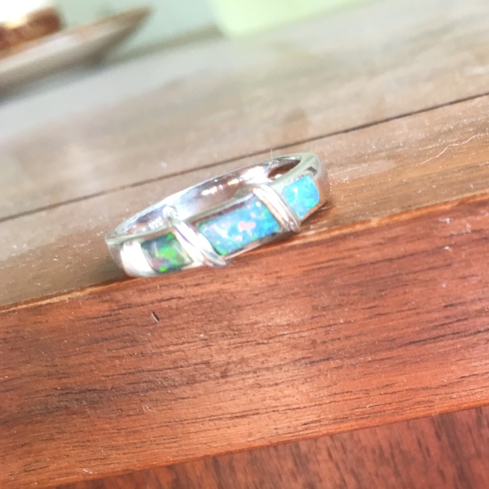Sterling silver Australian Opal ring