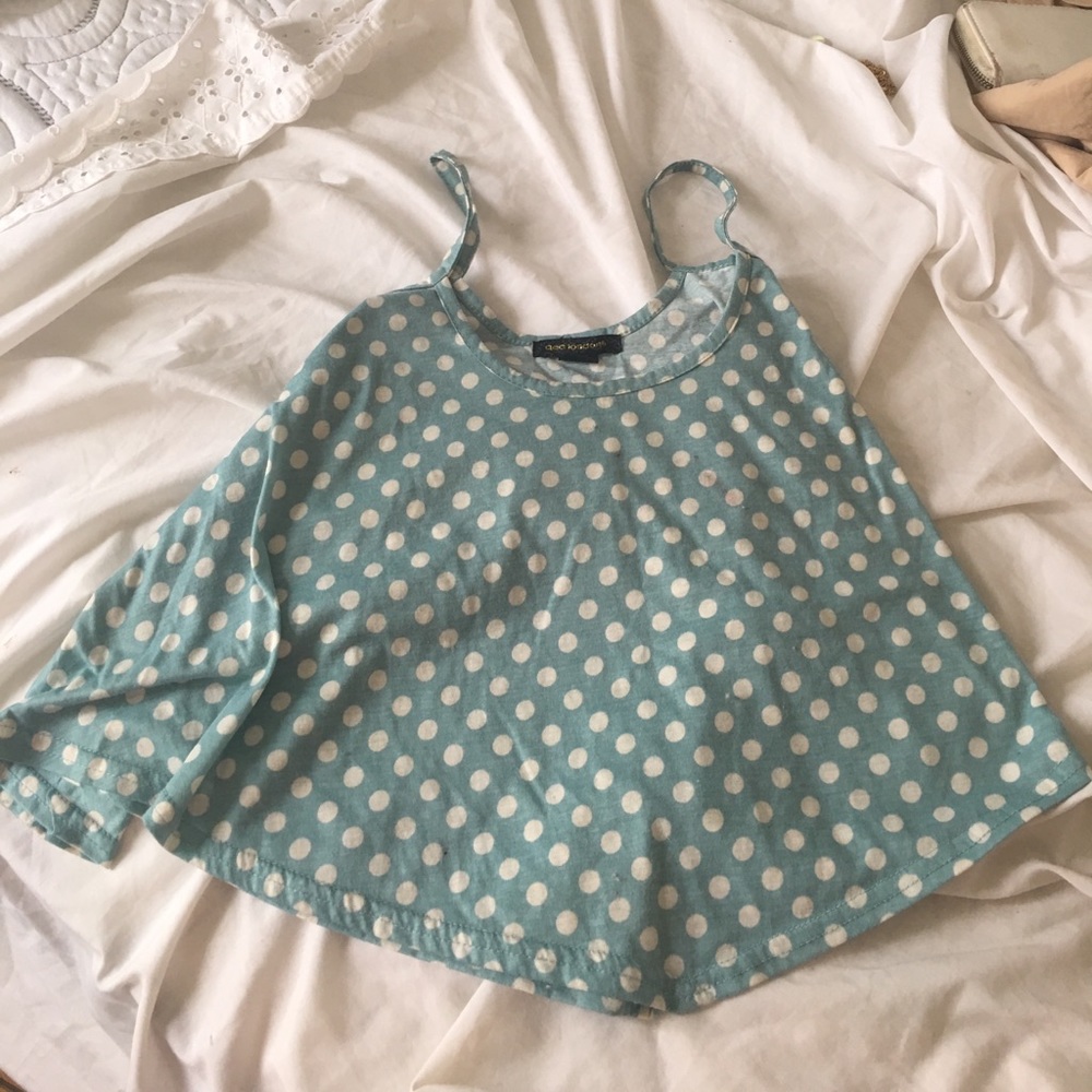 Polka dot cropped top