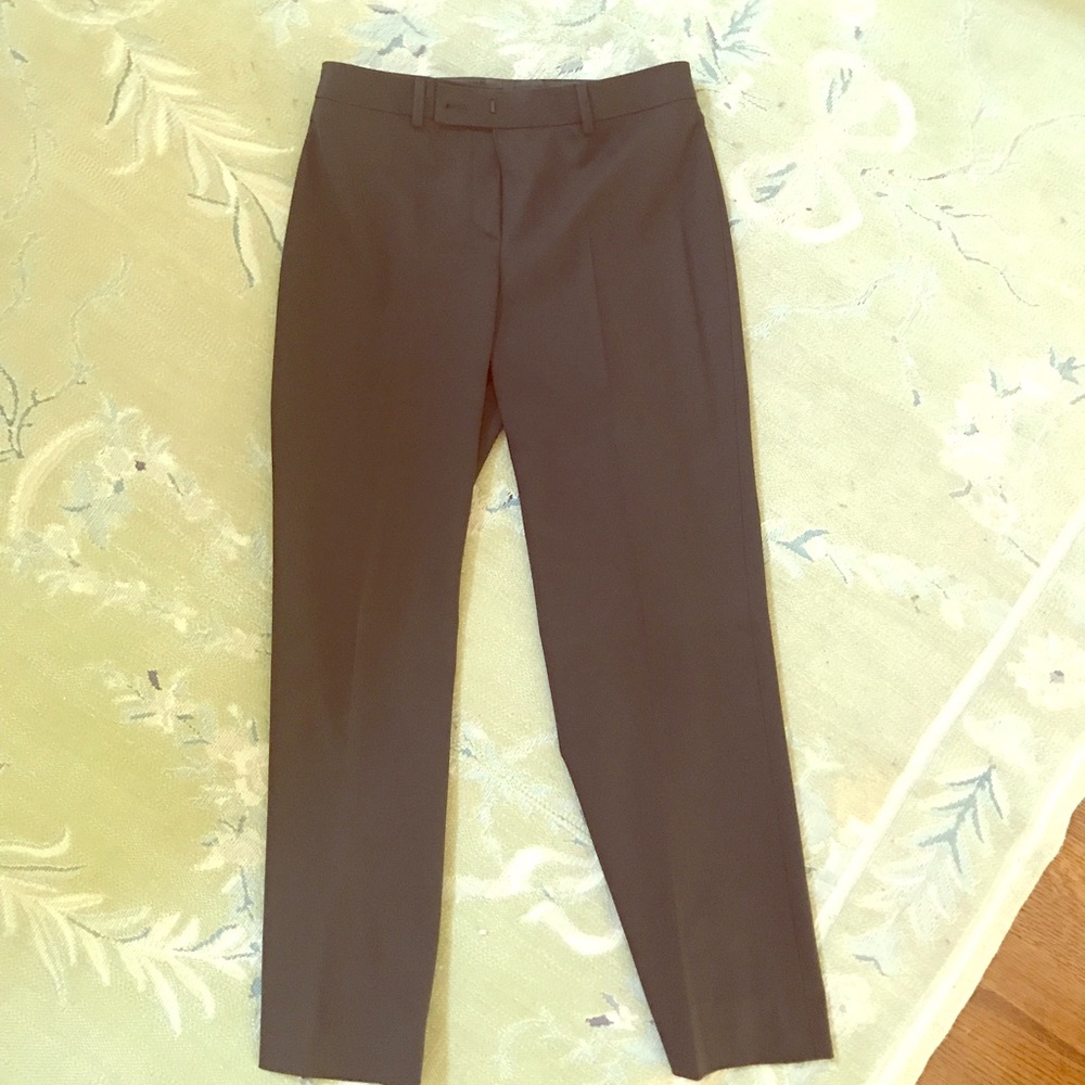 Bernard Zins Brown Flat front slacks