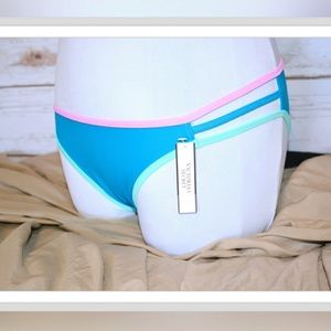 Size small strappy aqua cheeky VS bikini bottoms