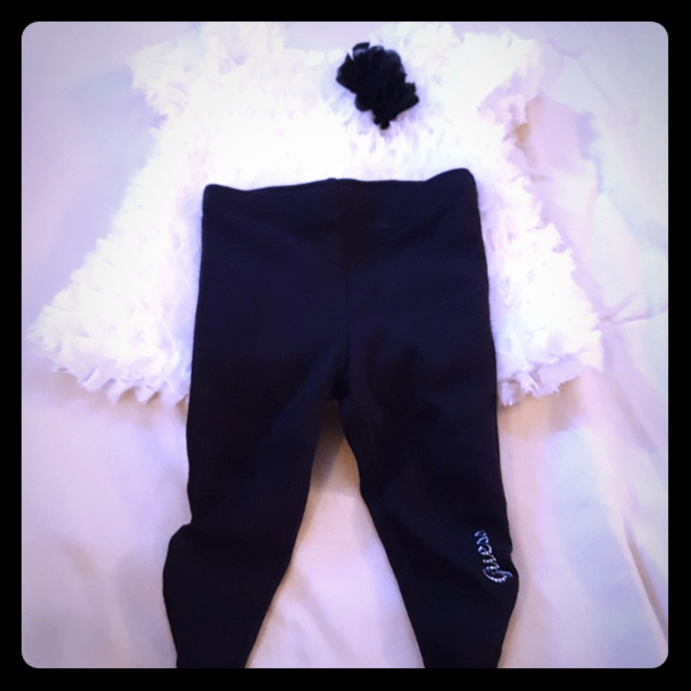 Black and white guess outfit