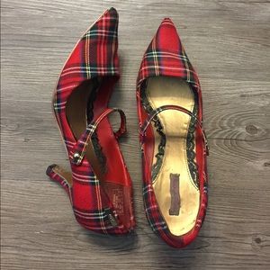 Plaid Mary Janes