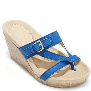 Tony Little Cheeks Fit Body Diamond-Embossed Wedge