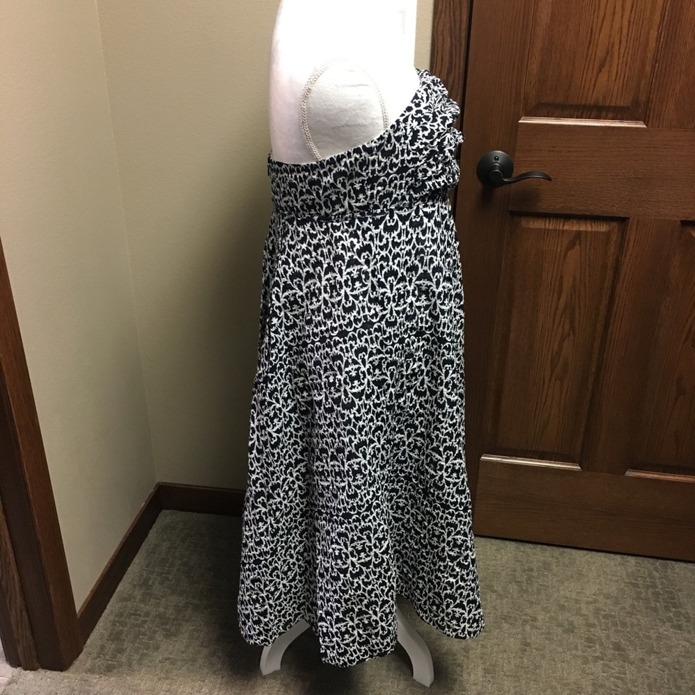 J. Crew navy and white strapless dress - Picture 2 of 6
