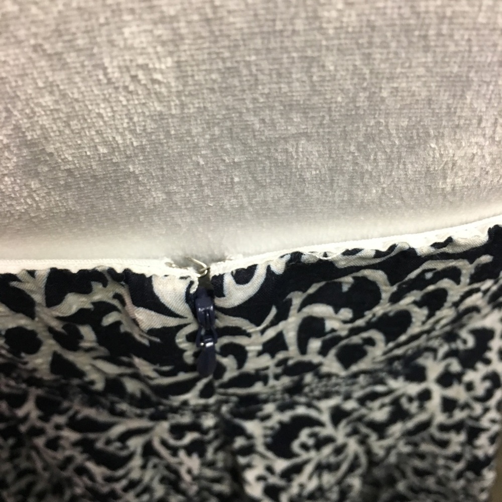 J. Crew navy and white strapless dress - Picture 5 of 6
