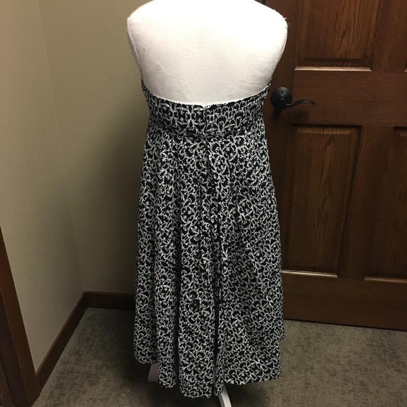 J. Crew navy and white strapless dress - Picture 3 of 6