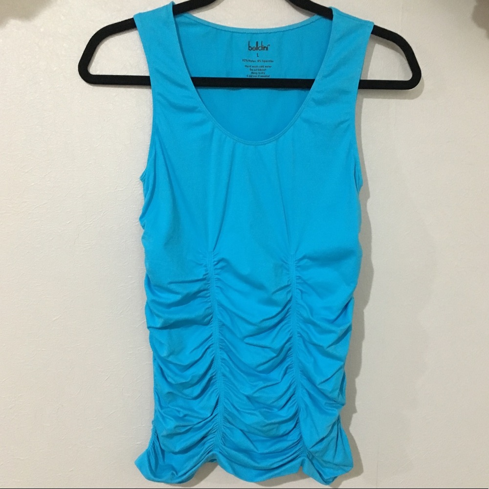 Bellidini sleeveless ruched shirt.