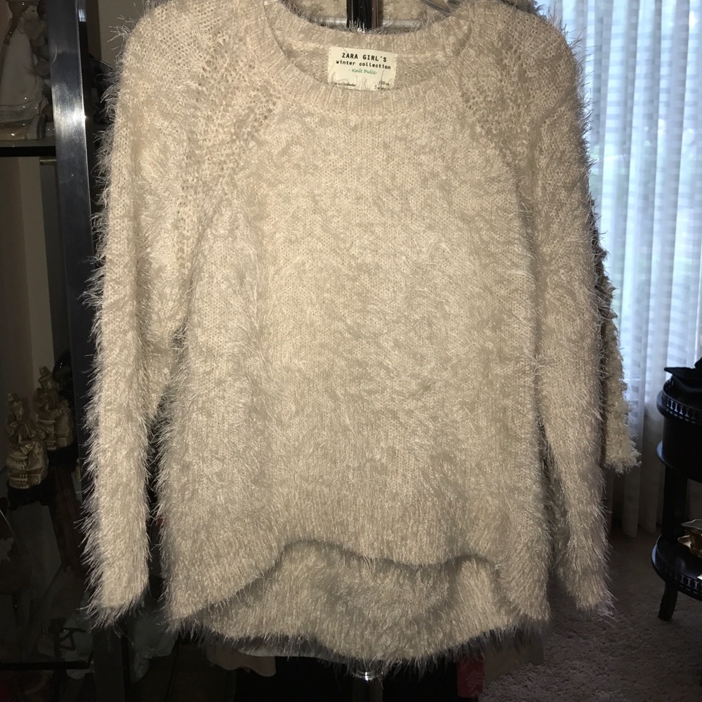 Super soft Zara girls angora (type) sweater size:5