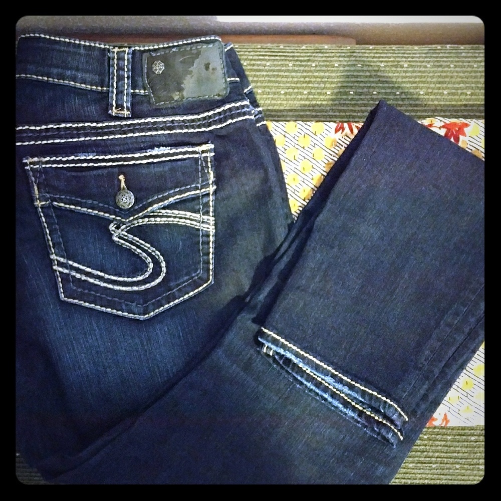 SILVER Jeans SUKI Jegging Skinny Stretch Darker Wa