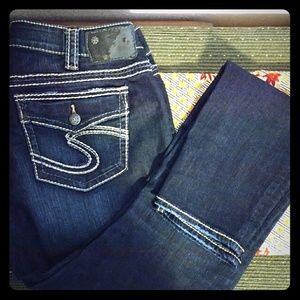 SILVER Jeans SUKI Jegging Skinny Stretch Darker Wa