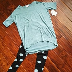 Lularoe leggings and Irma shirt