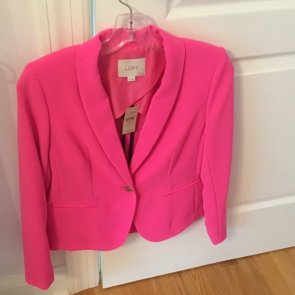 Bright pink blazer