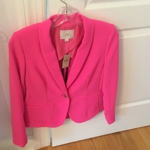 Bright pink blazer